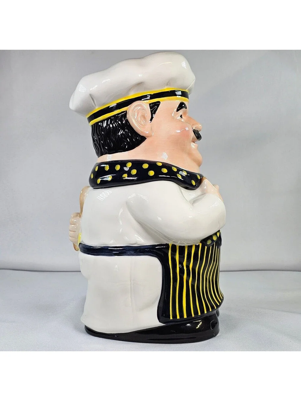 Vtg Memory Company Michigan Wolverines Chef Cookie Jar 2004 1st Series Ceramic